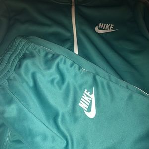 Teal Nike track suit